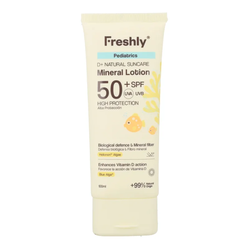 Pediatrics D+ Natural Suncare Mineral Lotion SPF50 Freshly Cosmetics 100 ml