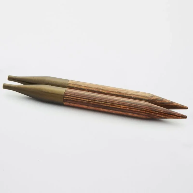 KnitPro auswechselbare Nadelspitzen Ginger Holz kurz 4,50 mm 87 mm 2 St