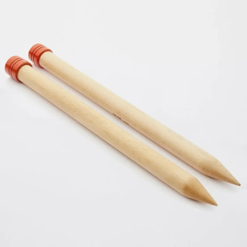 KnitPro Jackenstricknadeln JUMBO Birch 25,00 mm 25 cm 1 Paar