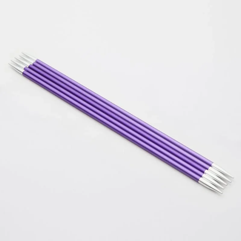 KnitPro Nadelspiel ZING 7,00 mm 15 cm amethyst 5 St