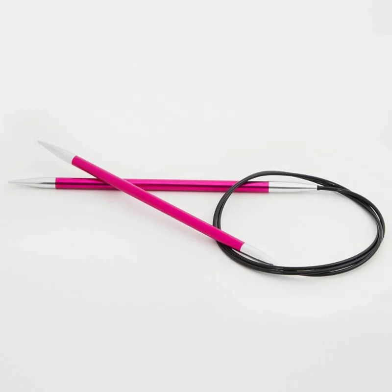 KnitPro Rundstricknadel ZING 5,00 mm 40 cm rubin