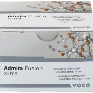 Admira Fusion x-tra Füllungsmaterial-Verpackung mit molekularem Design.