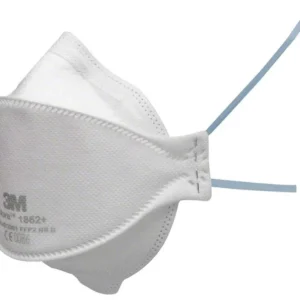 Aura™ Atemschutzmaske 1862+ FFP2 mit elastischen Bändern und Nasenbügel.