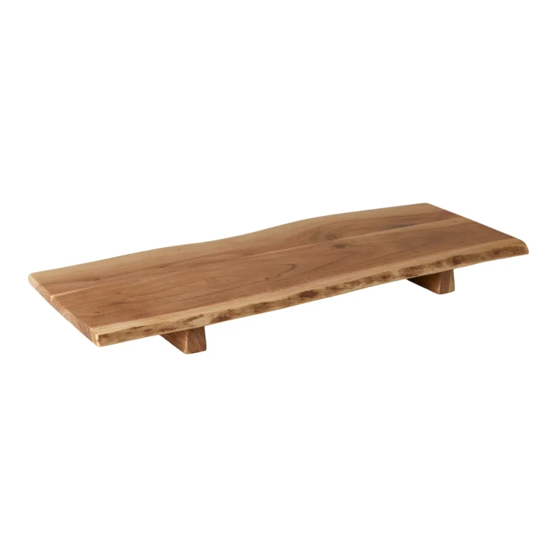 Servierbrett mit Beinen 65x25x5 cm Akazienholz natur