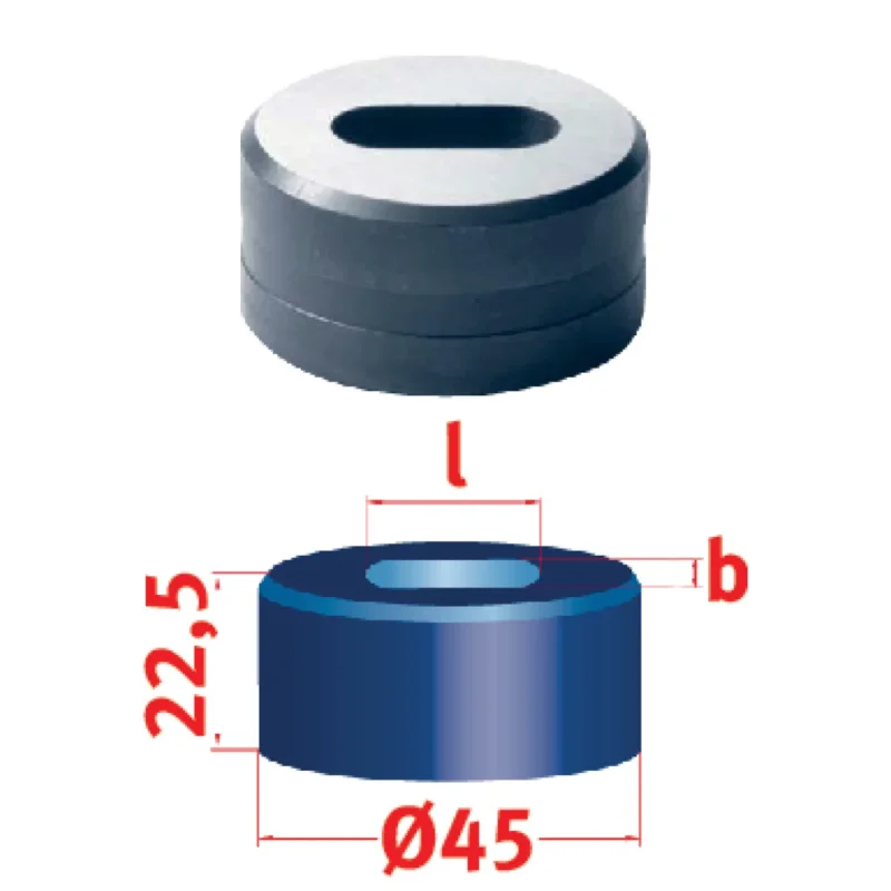 Produktbild von Langlochmatrize Nr.45 12,3 x 25,3 mm
