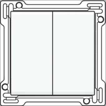 NIKO 111-61505 Bedienelement / Zentralplatte Schalterprogramm 45 mm