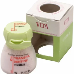 Transpa Dentin VM9 C1 12g mit geöffneter Verpackung.