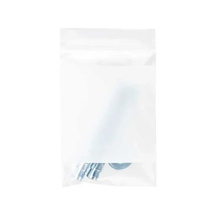 Grip Seal Bags with Write-on-Panel 10x15cm PE 100 micron