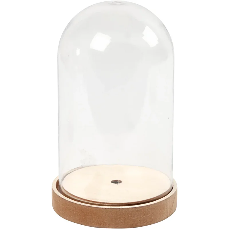 Bell on a Wooden Stand, H: 18 cm, dia. 11 cm, 1 pack