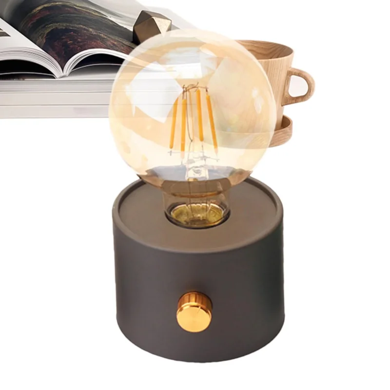 Bexdug Vintage Schreibtischlampe, LED Camp Light,Niedliche Tischlampe - LED-Schlafzimmer-Schlaflicht, kreatives Atmosphärenlicht, dekorative Tischlampe, Camping-Zubehör für drinnen und draußen
