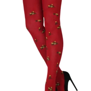 Strumpfhose Blume Rot 72603