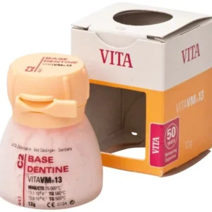 VITA VM13 Base Dentin 12g C2, Verpackung und Dose sichtbar.