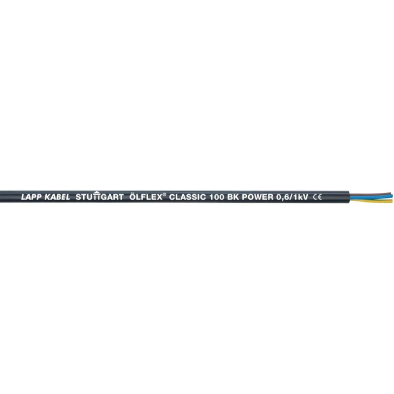 Lapp Kabel&Leitung - Energiekabel >= 1 kV, für ortsveränderlichen Einsatz ÖLFLEX CLASSIC 100 BK 1120474/500 0,6/1 KV 4G4 − 500 Meter