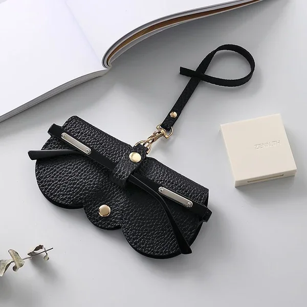 Weiche Leder-Sonnenbrillen-Tasche