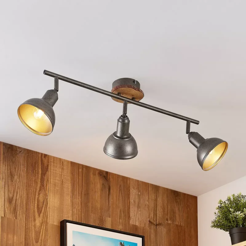 B-Ware Deckenlampe Deckenstrahler Spot Lampe Deckenleuchte 3 Flammig Lindby Nesrin
