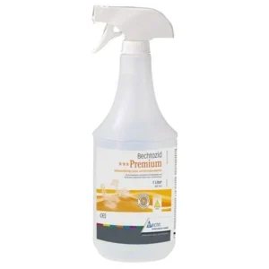 Bechtozid Premium Citrus 1 Liter Sprühflasche mit Etikett und Desinfektionshinweisen.