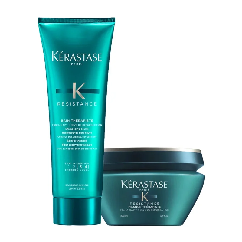 Kerastase Resistance Bain Therapiste 250ml Masque Therapiste 200ml [all]