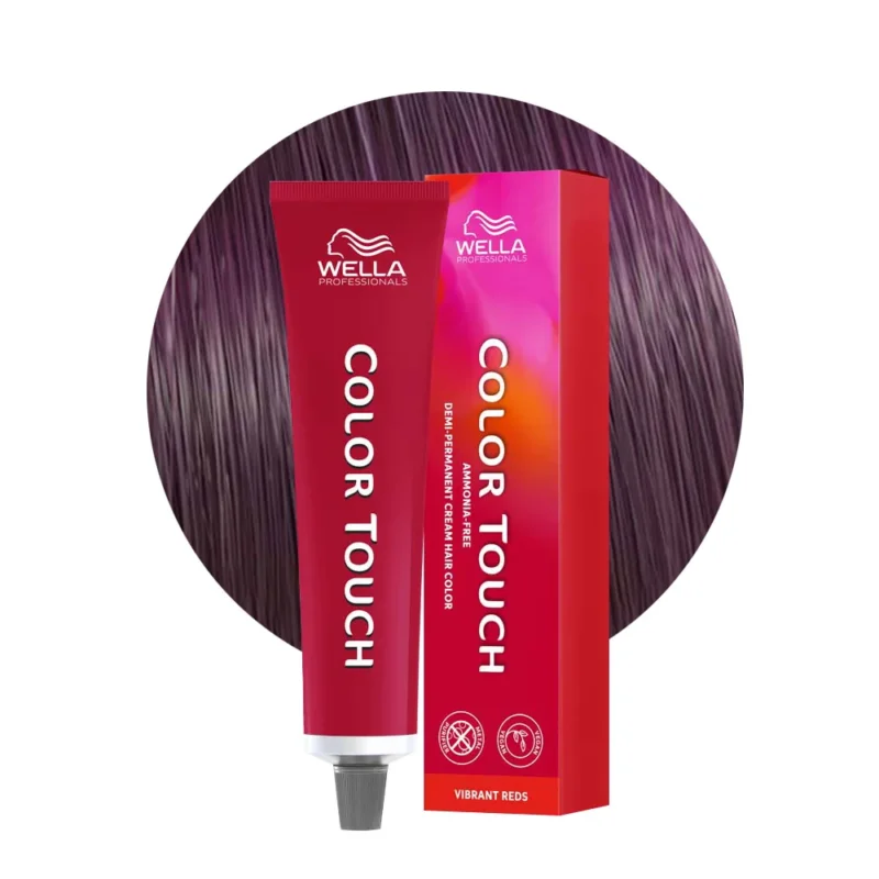Wella Color Touch Vibrant Reds 55/65 Castano Chiaro Intenso Violetto Mogano 60ml - colore semipermanente senza ammoniaca [all]