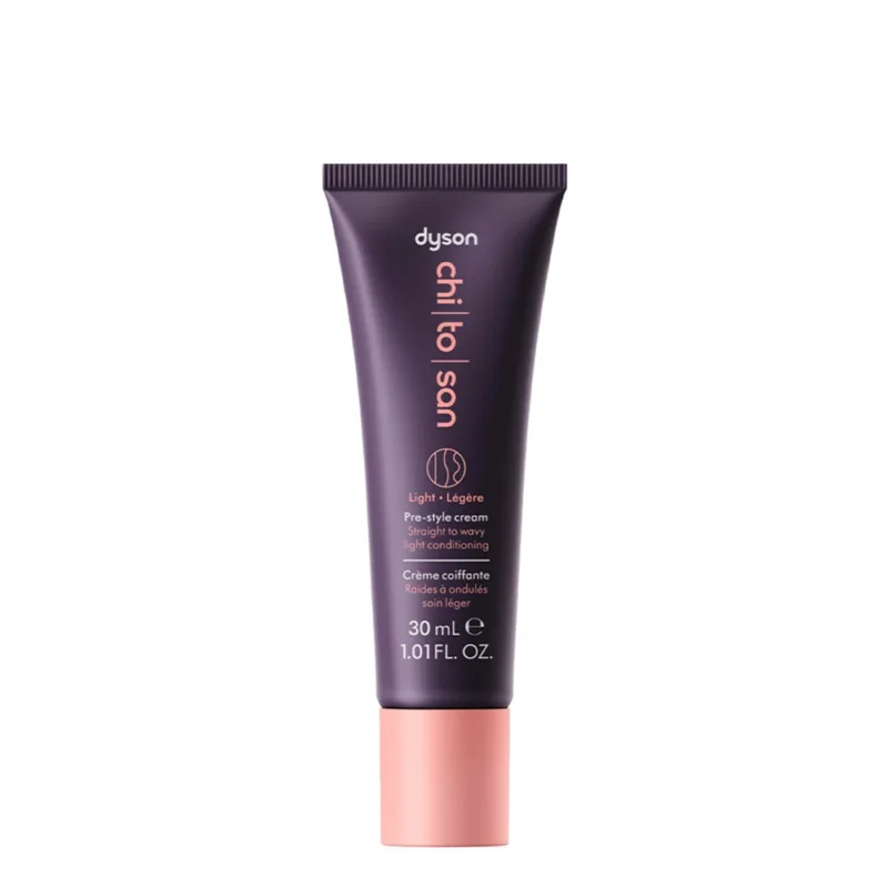 Dyson Chitosan Pre-Styling Hair Cream Straight to Wavy Light Conditioniong 30ml - crema leggera capelli lisci/ondulati