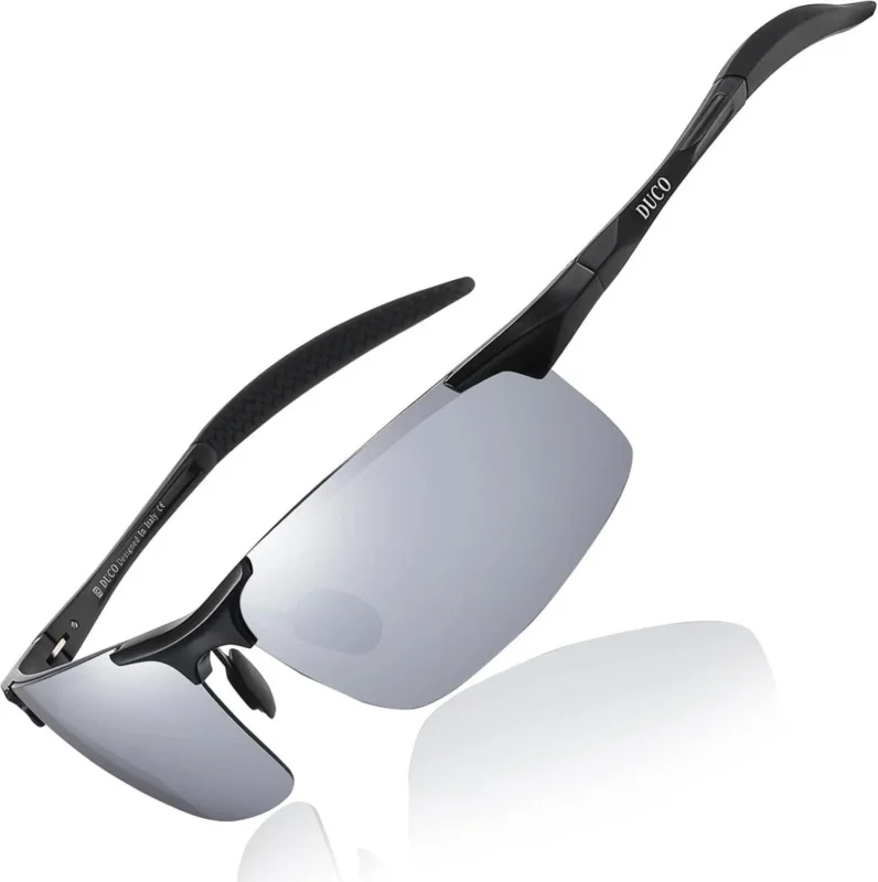 Polarisierte Sportbrille UV400-Schutz Männer Metallrahmen 8177S