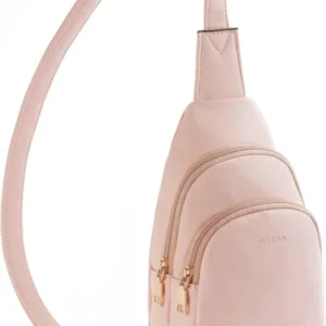 Telena Damen Crossbody PU Leder Brusttasche Gelb ranchtaspnar