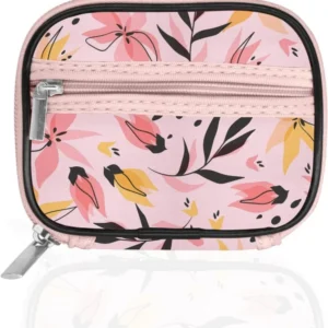 Tablettenbox 7 Tage Medikamentenbox Reißverschluss Stofftasche - Rosa