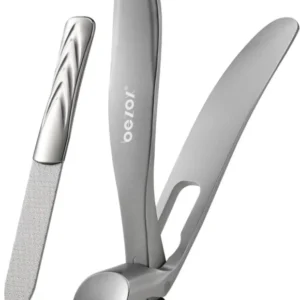 Ergonomischer Nagelknipser für dicke Nägel mit abgewinkeltem Kopf und