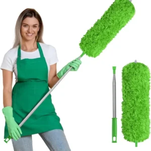 Staubwedel Teleskop Waschbar Mikrofaser Edelstahl Ausziehbar 242 cm