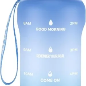 ETDW 2 Liter Trinkflasche mit Strohhalm BPA frei auslaufsicher