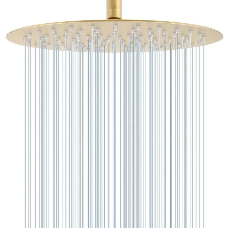 30cm Regendusche Gold – Wasserfall Duschkopf Edelstahl
