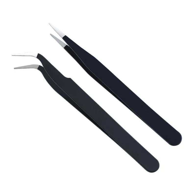 Pinzette Set Edelstahl Augenbrauen Wimpern Haare inkl. Etui