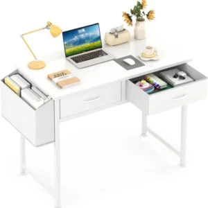 Schreibtisch mit Schubladen und Aufbewahrung 80 cm