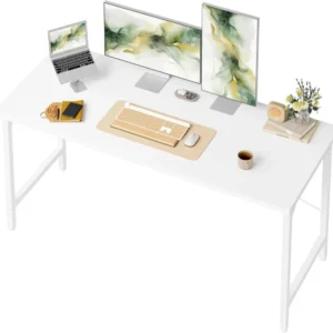 Schreibtisch 120 x 48 cm Industrie-Design Metall Holz PC Tisch