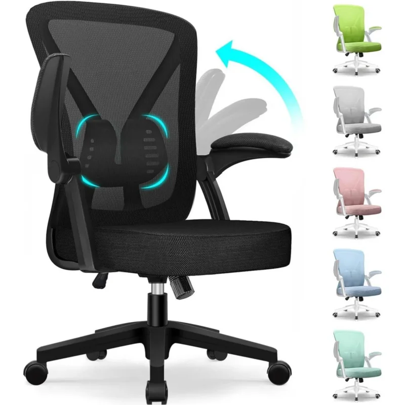 Hinonde Bürostuhl mit Hochklappbaren Armlehnen, ergonomisch