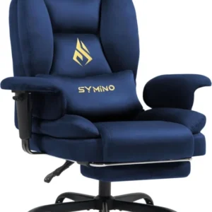 Ergonomischer Gaming Stuhl mit Fußstütze und Höhenverstellung