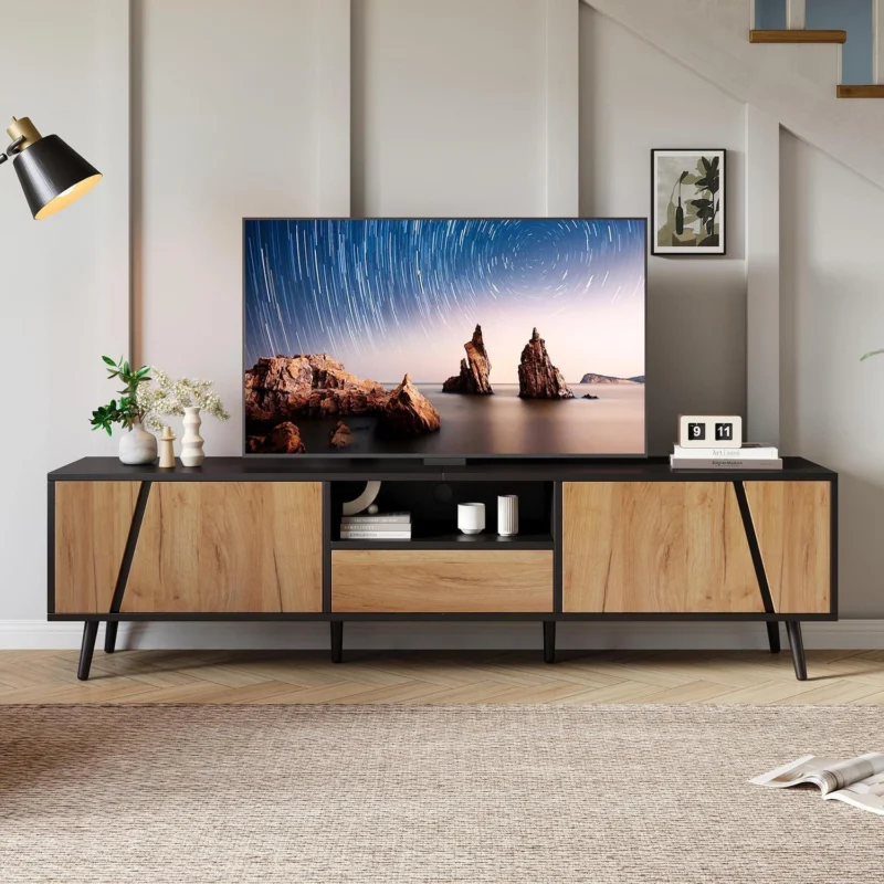 Moderner TV-Schrank mit Schubladen & Schränken (180x40x46)