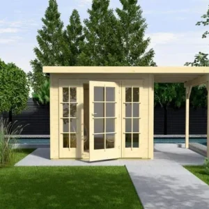 Weka Gartenhaus Melton 172, 530x239, Naturbelassen