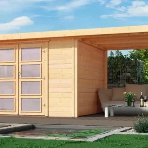 Weka Gartenhaus Bunbury 321, 529x250, Naturbelassen