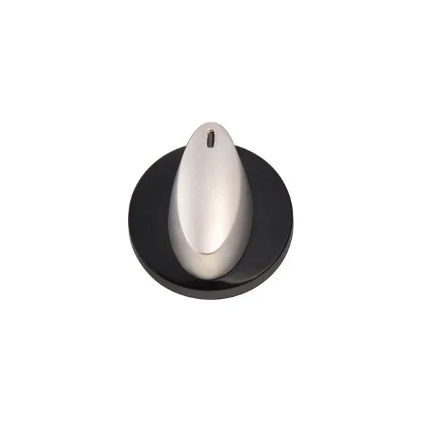 Bedienknopf schwarz / chrom für Can-Kocher/Kombinationen FC1336, 1337, 1349, 1350, 1352, FL 13XX, FL14XX
