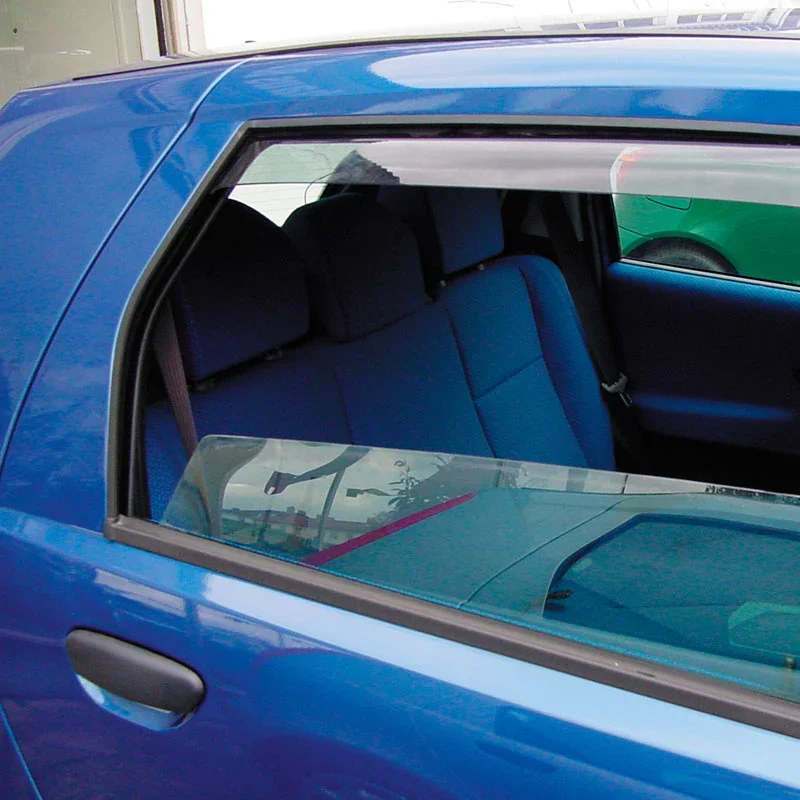 ClimAir, Windabweiser Master (Hinten) passend für Opel Corsa D/E 5 türer 2006-2014, Plastik, Rauchgrau