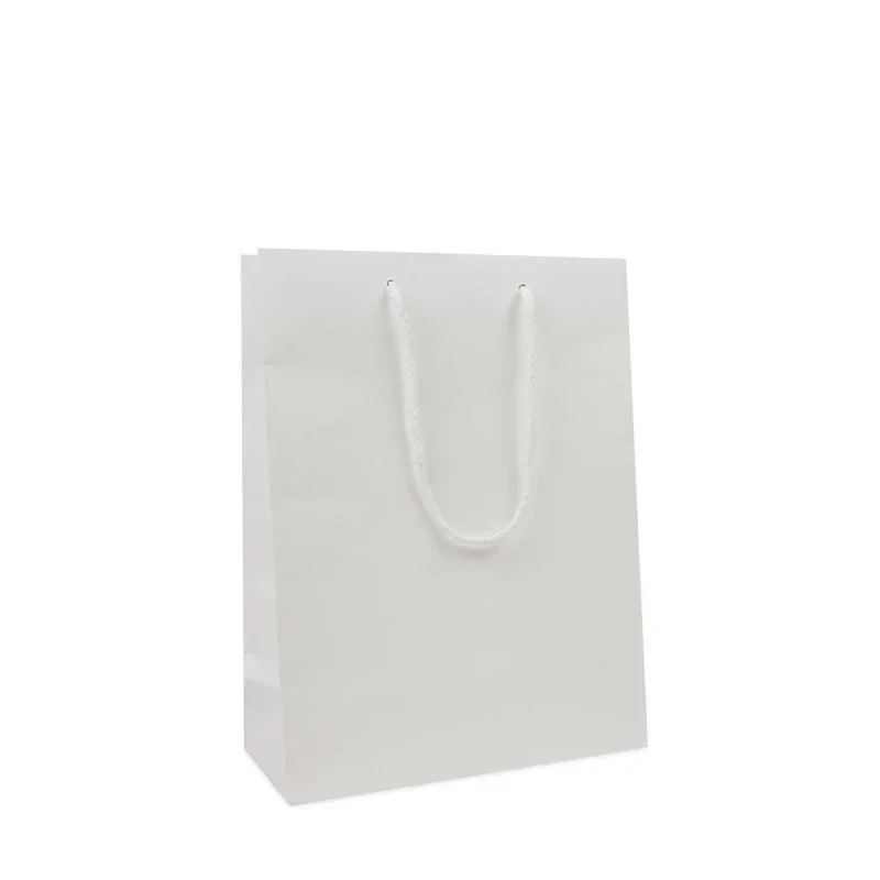 Kraft Carrier Bags 25+11x33cm White