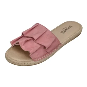 ESPADRIJ L'ORIGINALE Damen Pantolette PLAGE VOLANT rose