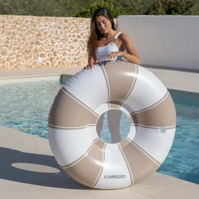 Schwimmring mit Netz XL - beige