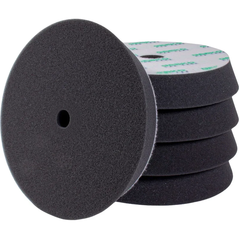 Gecko, Fine Finishing Pad (Black) 80mm, 5 pcs, 75mm backing plate