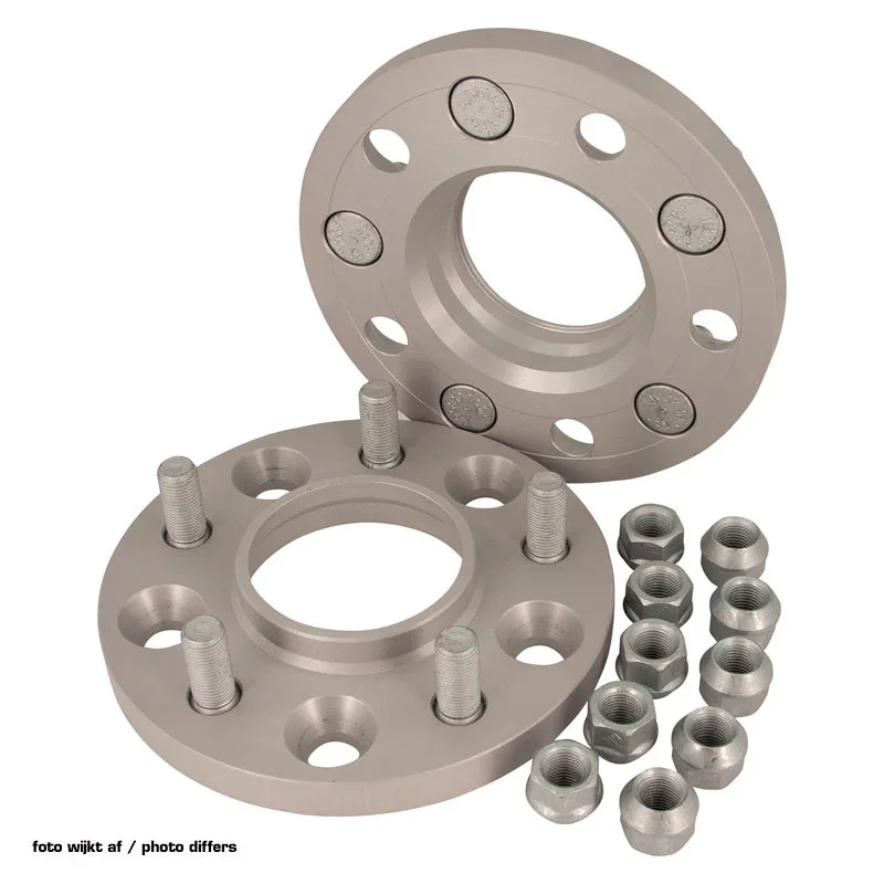 H&R, DRM-System Spürverbreiterungsatz 50mm pro Achse - Lochkreis 5x114,3 - Mittenzentrierung 64,0mm - System M12x1,5 - passend für Honda, Stahl, Silber