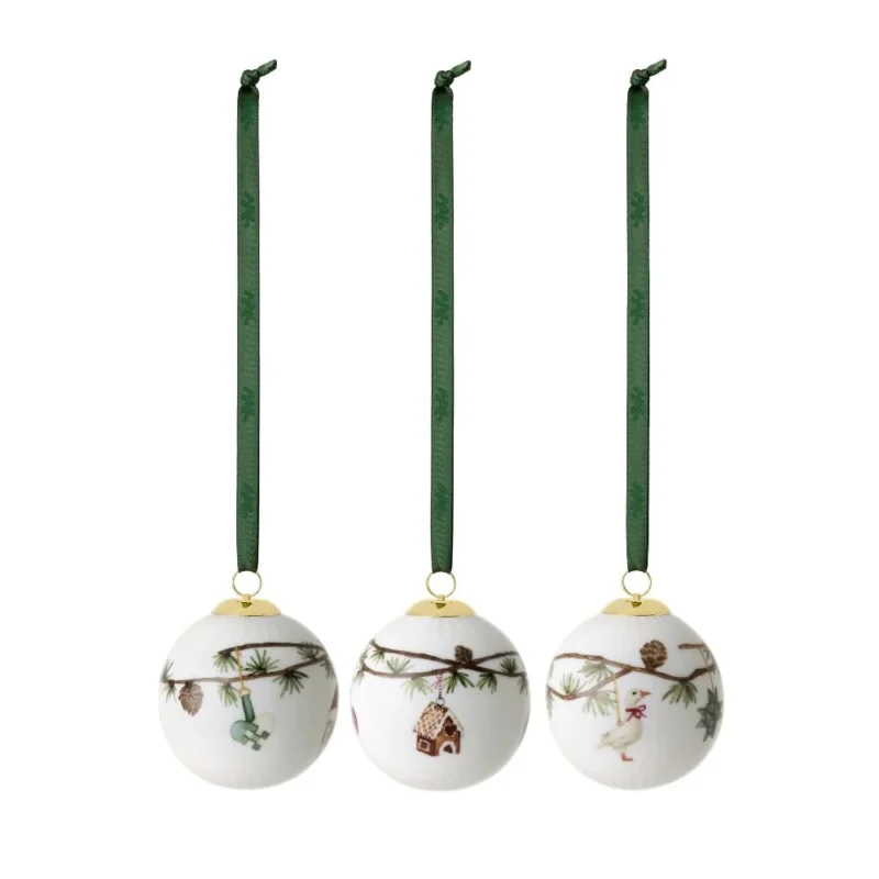 Kähler - Hammershøi Weihnachtskugel Ø6 cm 3 Stk.