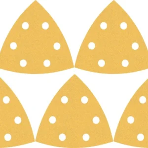 Produktbild Lieferumfang von EXPERT C470 Deltaschleifblatt, 93mm, K320, 6 Löcher, 5-tlg.