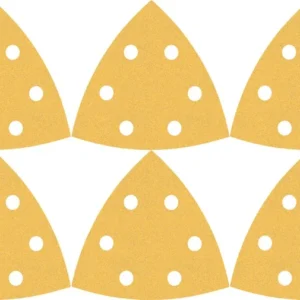 Produktbild Lieferumfang von EXPERT C470 Deltaschleifblatt Set, 93mm, K60-240, 6 Löcher, 6-tlg.
