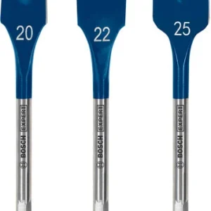 Produktbild von EXPERT Self Cut Speed Flachfräsbohrer-Set, 20/22/25 mm, 3-tlg.