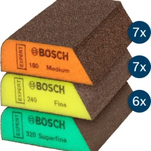 Produktbild Lieferumfang von EXPERT S470 Kombiblock, 69x97x26 mm, mittel/fein/superfein, 20 Stk